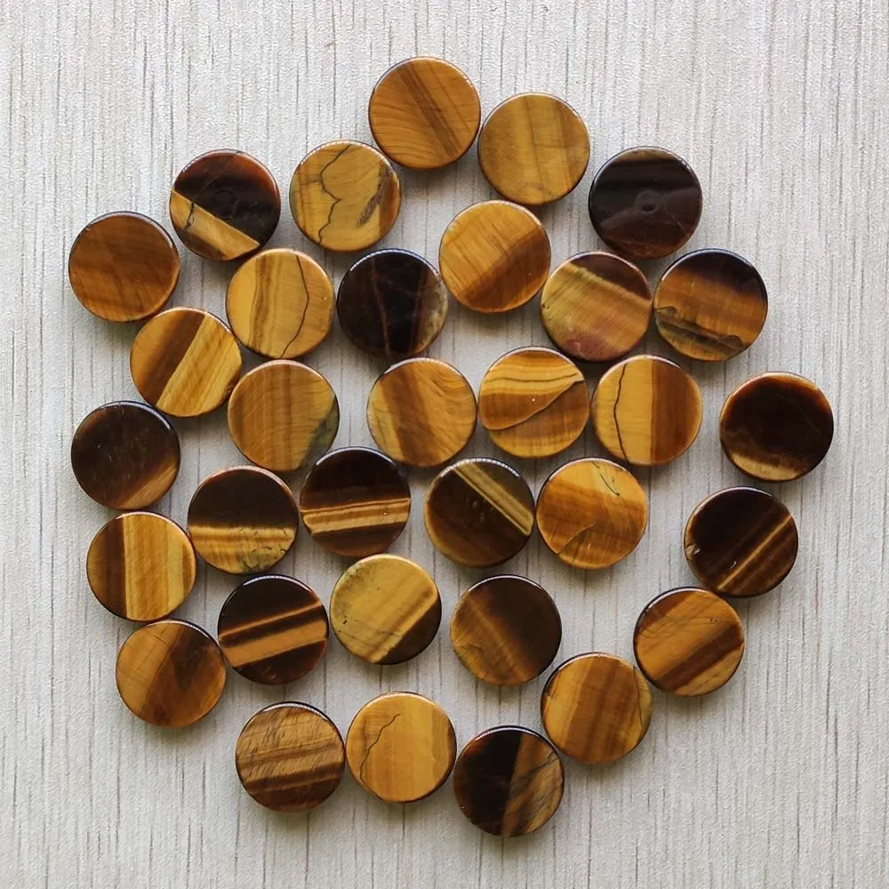 High quality natural tiger eye stone round cabochon 18mm beads for jewelry Accessories making wholesale 30pcs/lot free shipping