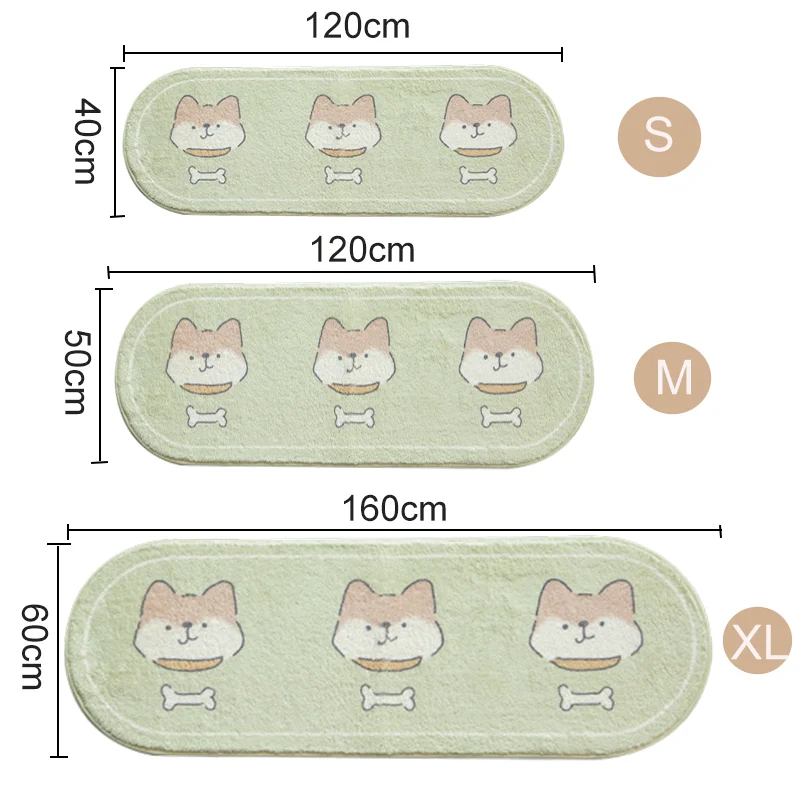 Fluffy Soft  Bedroom Carpet Cute Children\'s Bedside Rug Kids Room Non-Slip Baby Playmats Floor Mat Long Living Room Mats