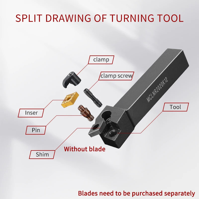 MCLNR/L MCLNR1616 MCLNR2020 MCLNL2525 MCLNL3232 composite external turning tool Carbide inserts CNMG CNC Boring Bar