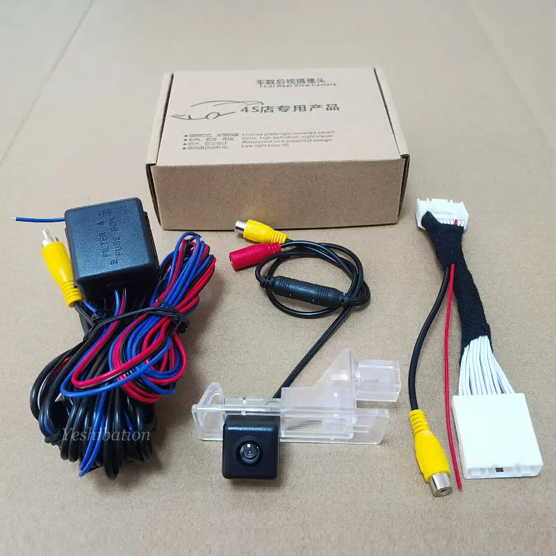 Yeshibation Car Rear View Back Up Reverse Camera Sets For Renault Captur 2013~2018 - HD Night Vision RCA & Original Screen