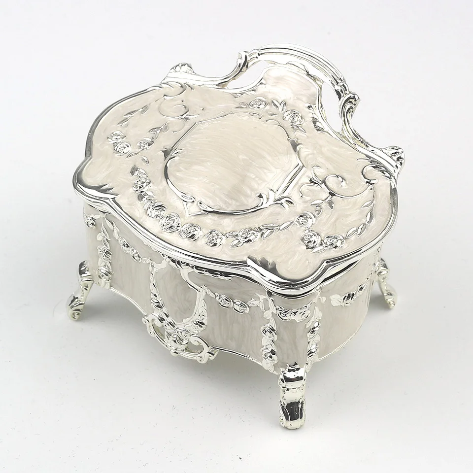 ROSIKING Emboss Alloy Metal Music Box Wind Up Movement Music box(You Are My Sunshine) For Frends Girl and Children Birthday Gift