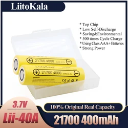 2020 LiitoKala Lii-40A 21700 4000mAh  Li-Ni Battery 3.7V 40A for High discharge Mod / Kit 3.7V 15A power 5C Rate Discharge