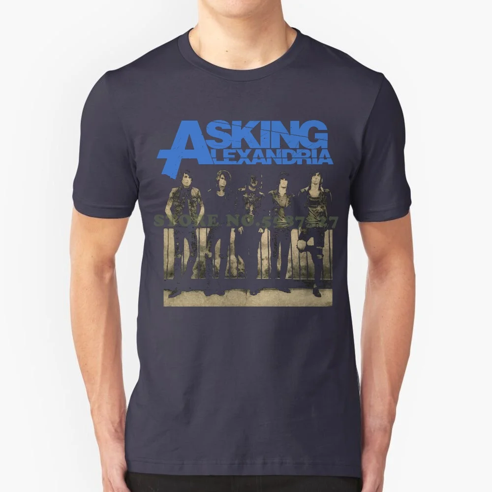 Asking Alexandria T Shirt English Metalcore Band Vintage Retro Men Size S To 4xl New Short Sleeve Men Tshirt