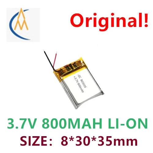 buy more will cheap 3.7V polymer lithium battery 803035-800mah MP4 digital electronic product navigator durable and long standby