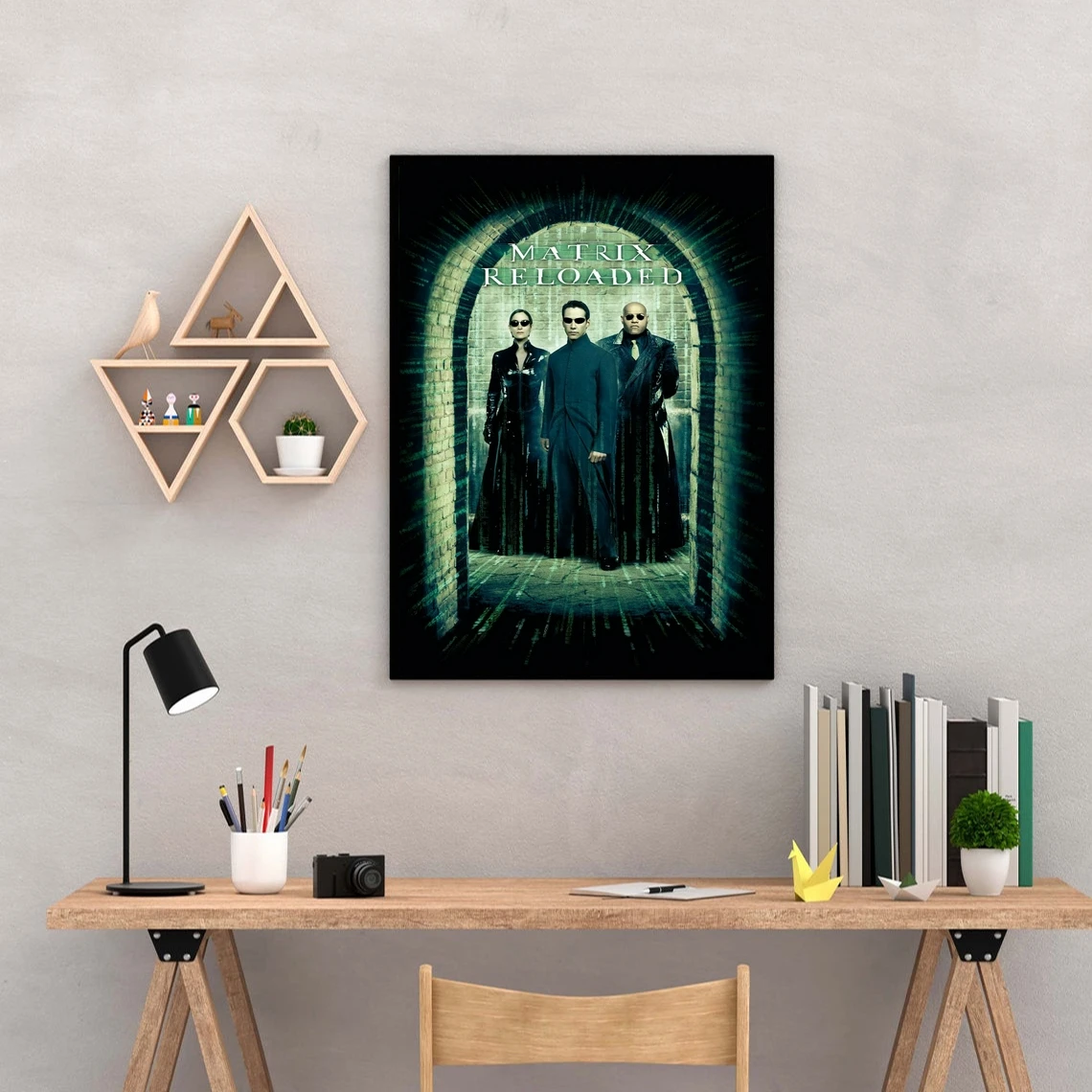 The Matrix Reloaded Movie Poster Canvas Print Home Decoration Wall Painting ( No Frame )