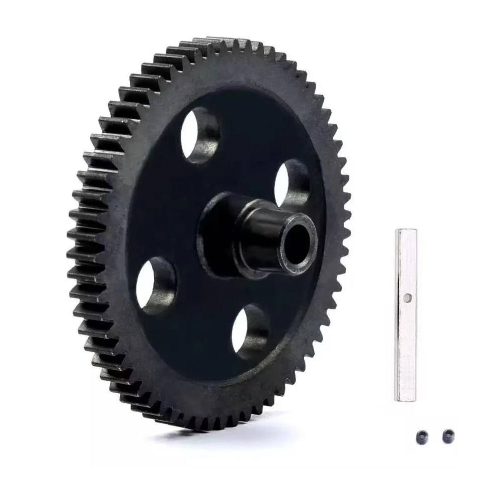 62T Alloy Spur Diff Main Gears Center Reduction Gear Fit for WLtoys 1/12 12428 12423 Crawler Short Course Truck