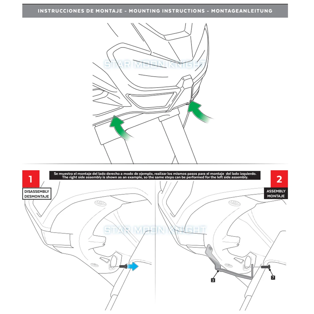 Protector de lente para Faro de motocicleta, cubierta de lámpara frontal transparente para Honda CRF1100L Africa Twin CRF 1100 L Adventure Sports