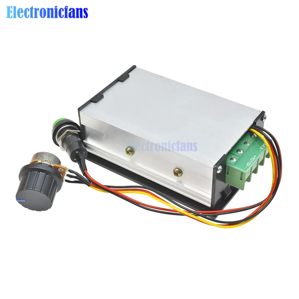 30A PWM-Motorgeschwindigkeitsregler 6V 12V 24V 48V DC LED-Digitalanzeige 0-100% Einstellbarer Spannungsregler mit Potentiometer-Schalter – Detail 9