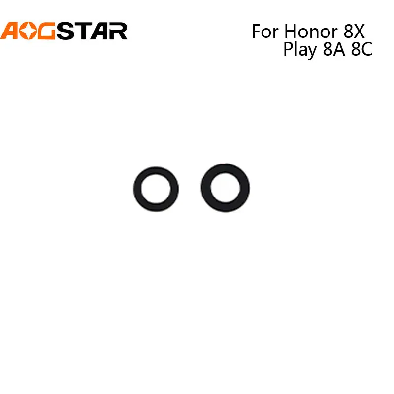 

2 шт., 100% новинка, розничная продажа, задняя камера, объектив для Huawei Honor 8X Play 8A 8C, крышка для камеры, стекло с клеем