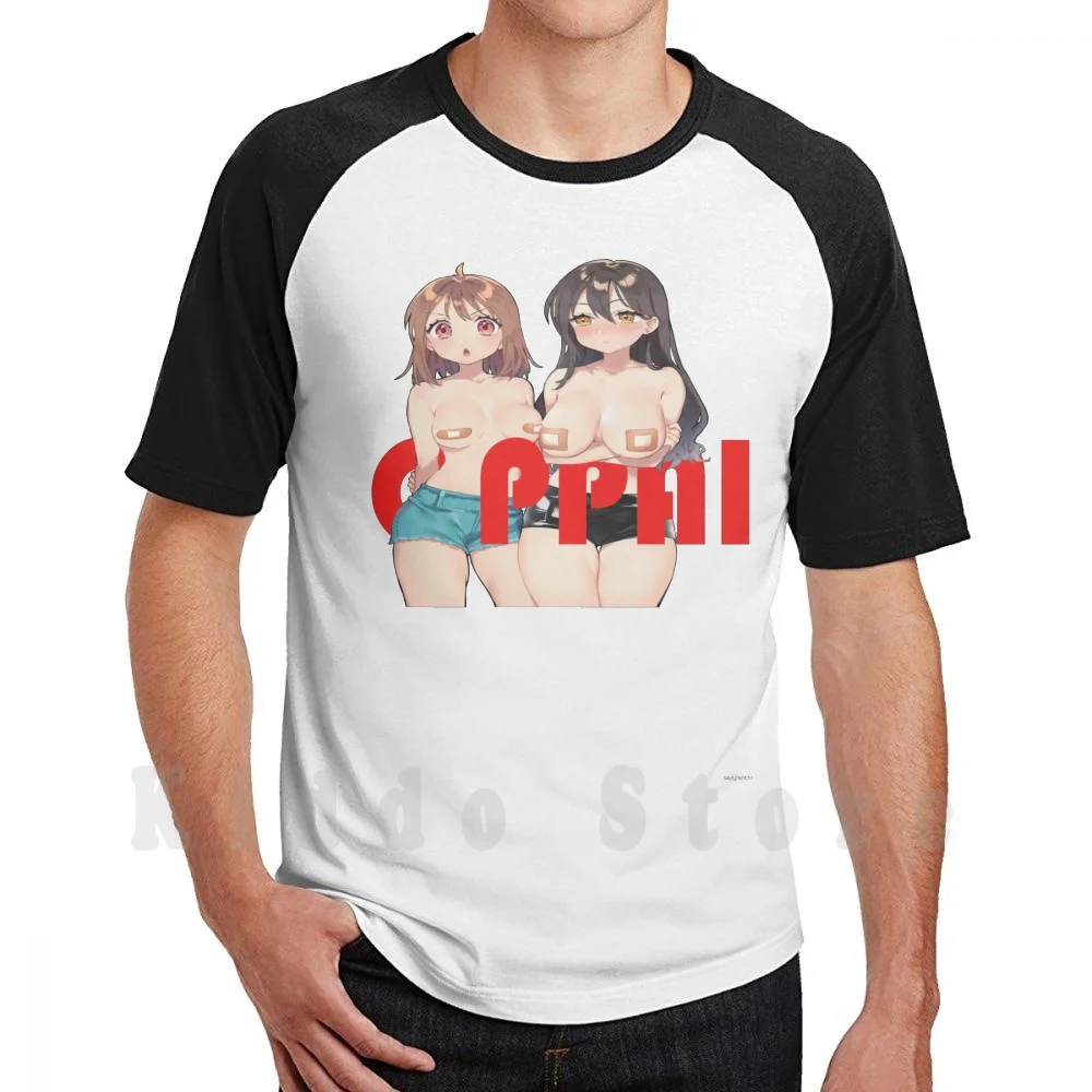 Oppai Is ? T Shirt Print For Men Cotton New Cool Tee Oppai Ecchi Hentai Lewd Anime Japan Tits Thicc Kawaii Text Boobs Thighs