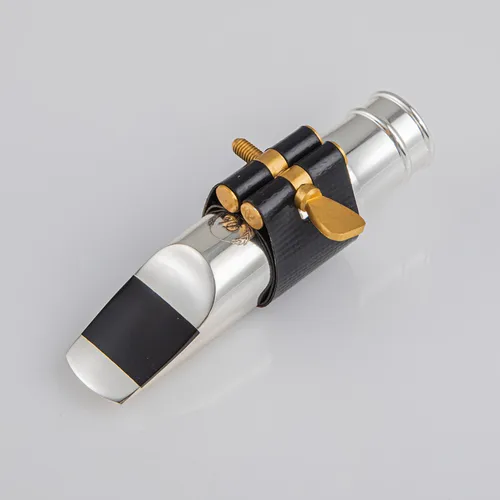 Boquilla de Metal para saxofón Alto Tenor Soprano profesional de EE. UU., boquilla chapada en plata, boquillas para saxofón, tamaño 56789