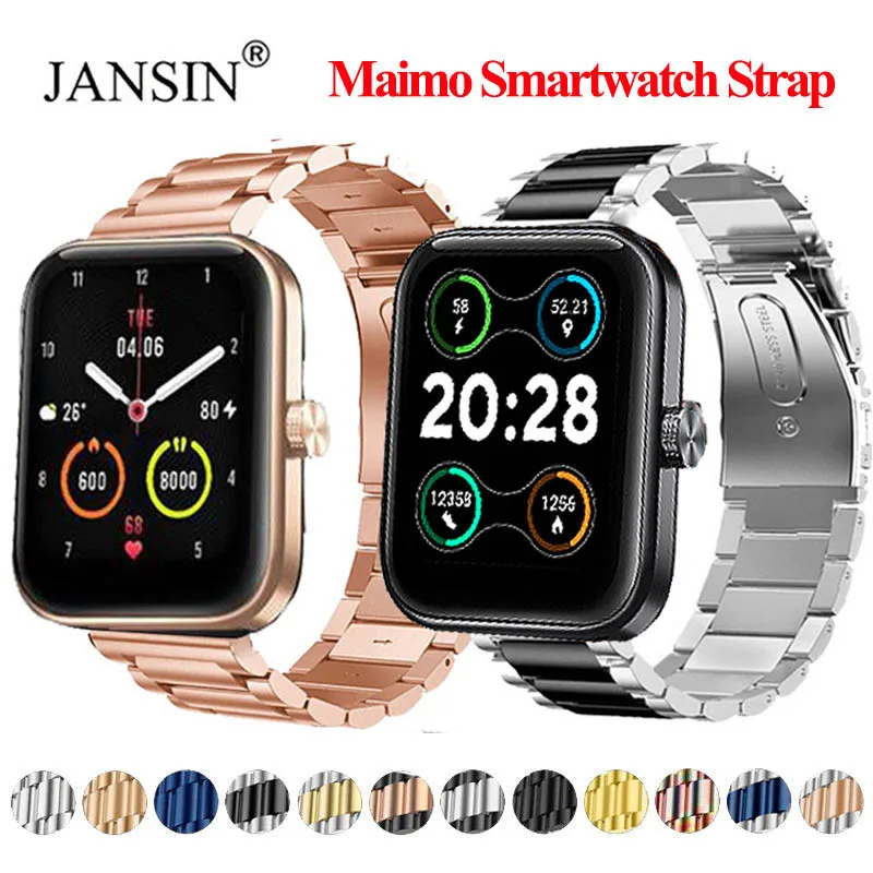 Watchband Strap For Global Version Maimo Watch Smartwatch Bracelet Correa For Maimo watch Stainless Steel Metal maimo Wristband