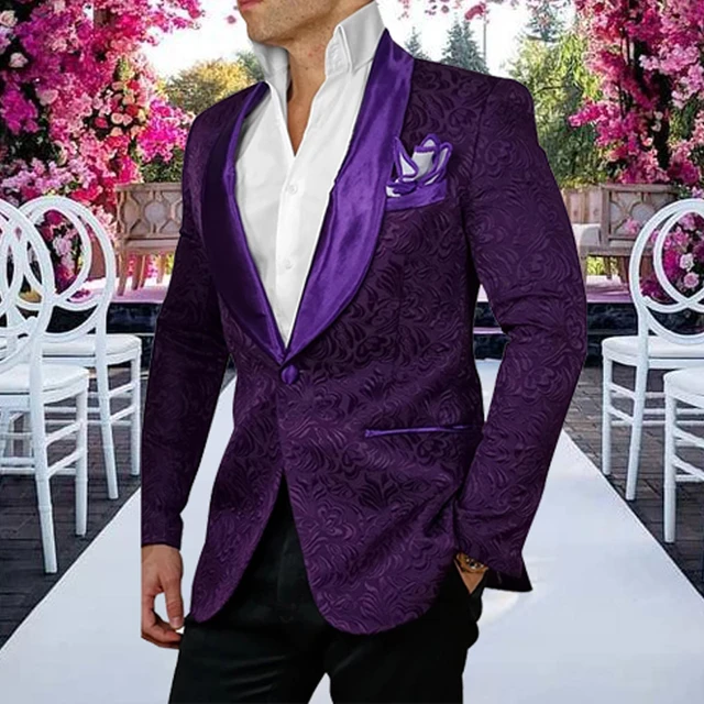 Mens purple dinner jacket best sale