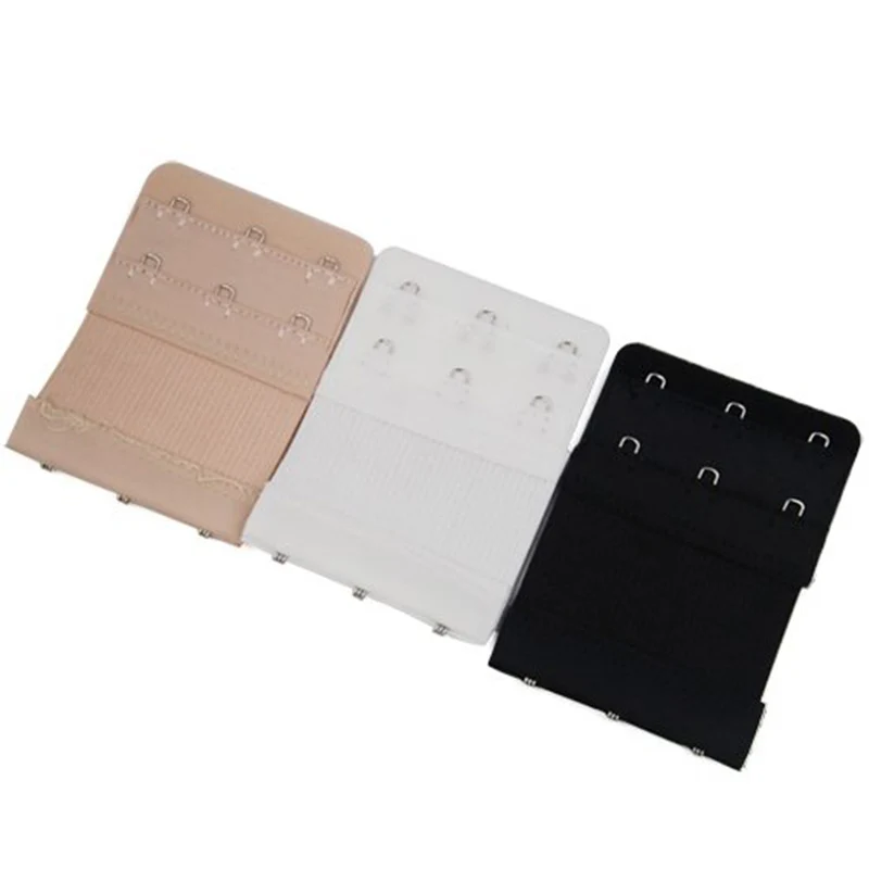 Bra Extender Extension Elastic 2 / 3 Hooks Clip On Strap Soft Bra Band Extenders