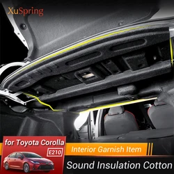 Car Trunk Insulation Cotton Soundproof Carpet Sticky Pad Car-styling for Toyota Corolla 2019 2020 2021 2022 E210 12th