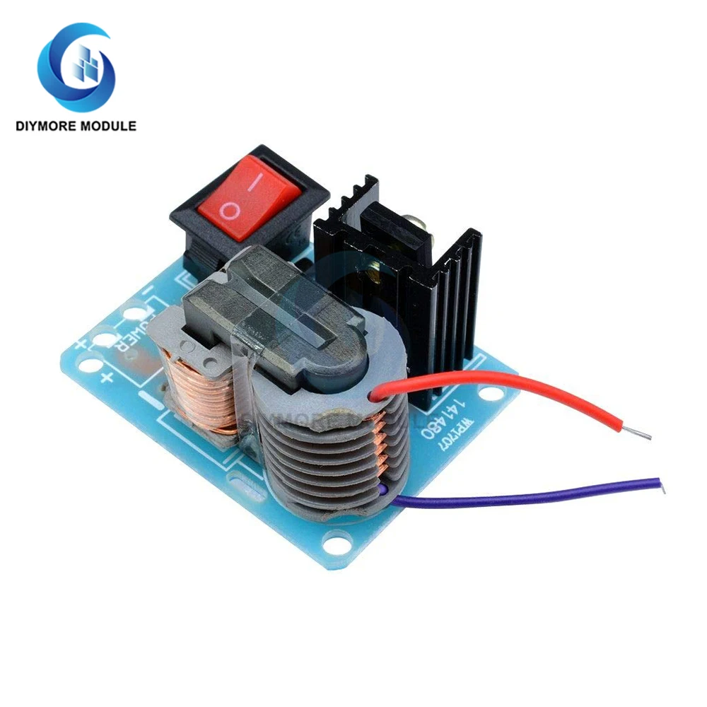 15KV High Frequency DC High Voltage Arc Ignition Generator Inverter Boost Step-Up 18650 DIY Kit U Core Transformer Suite 3.7V