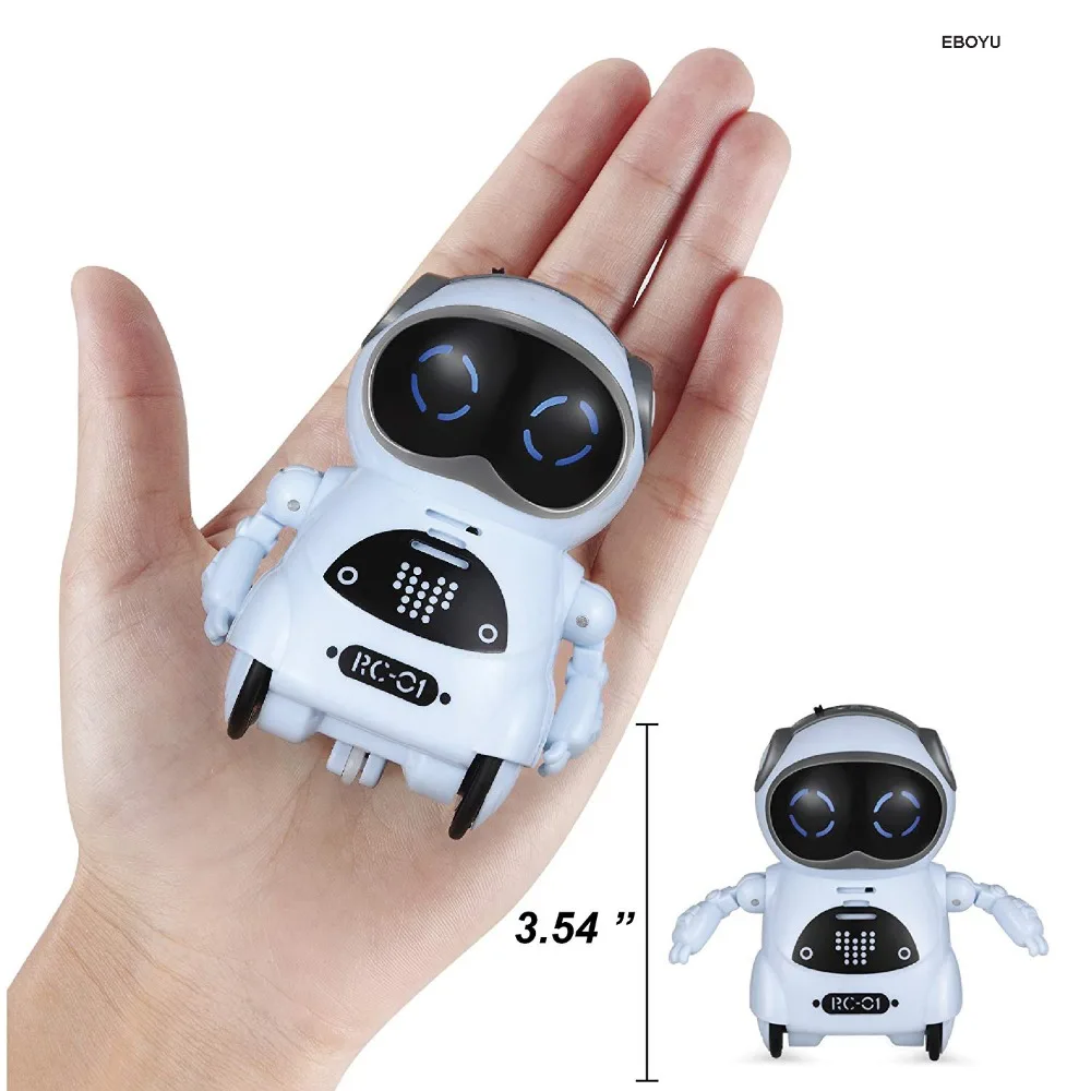 Mini Robot inteligente de juguete para niños, puede hablar, diálogo interactivo, reconocimiento de voz, grabación, canto y baile, cuentacuentos