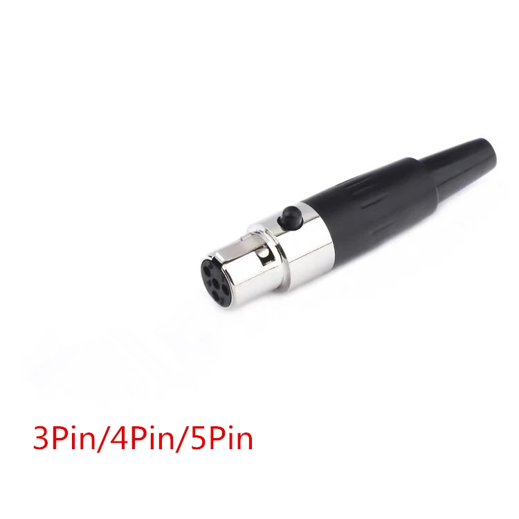 

2Pcs Small Mini XLR Female Plug + Male Socket 3 4 5 Pin Male Chassis Panel Socket Plug Small XLR Audio Microphone MIC Connector