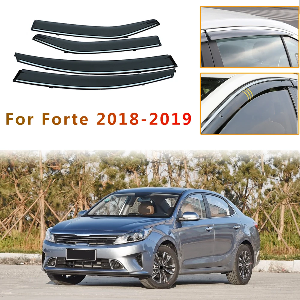 

4PCS Car Window Sun Visor Deflectors Car Accessories For Kia KX.CROSS/KX1/K2/K3/KX3/K4/K5/Optima/KX5/KX7/FORTE/CERATO/NULL