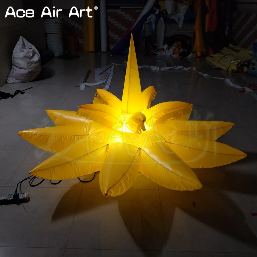 Neu gestaltete aufblasbare LED-Seerose, LED-Lotusblume, aufblasbare Dekoration von Ace Air Art