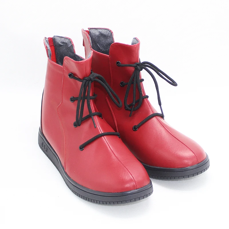 Novo anime jujutsu kaisen sapatos de cosplay yuji itadori sapatos botas vermelhas feminino masculino carnaval sapatos de halloween tamanho 35-48