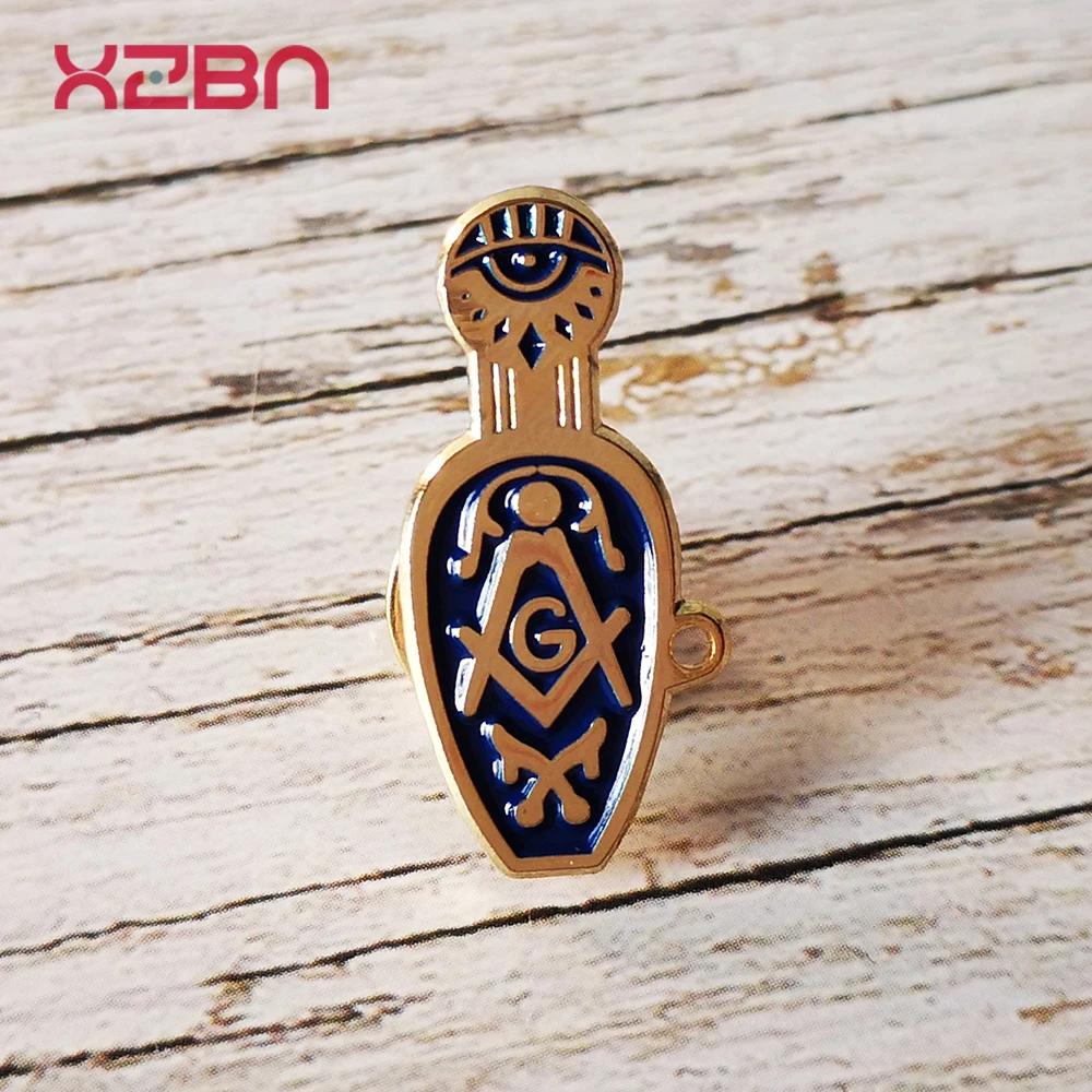 Masonic Lapel Pins Freemasonary Badge Mason Freemason 3D Miniature Trowel Zinc Alloy Material  Exquisite Souvenirs  Gifts