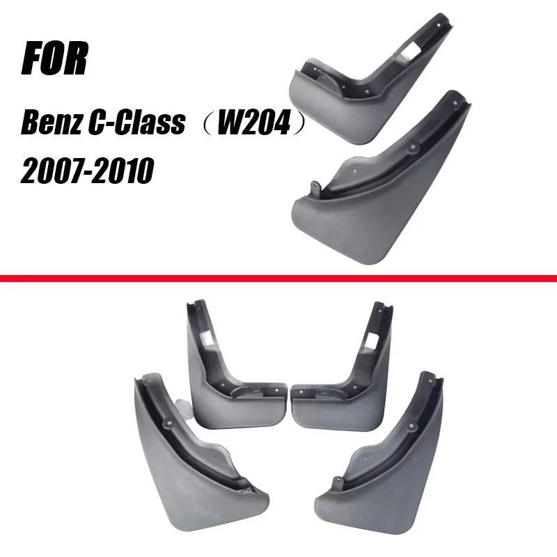 for Mercedes Benz C Class C-Class W204 2007~2010 Fender Mud Guard Flaps Mudguards Accessories Benz C180 C200 C300 Mudguards