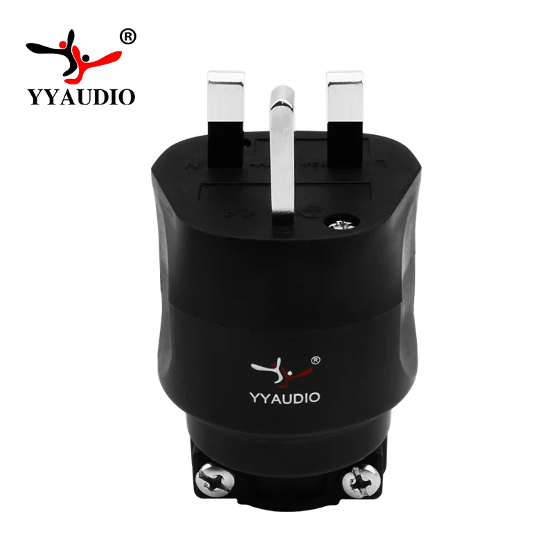 1pcs UK Plug Audio HiFi DIY Hi-end Acoustic Sound System AC Power UK Electric Plug 3 Pin UK British Plug Fuse Connector Adapter