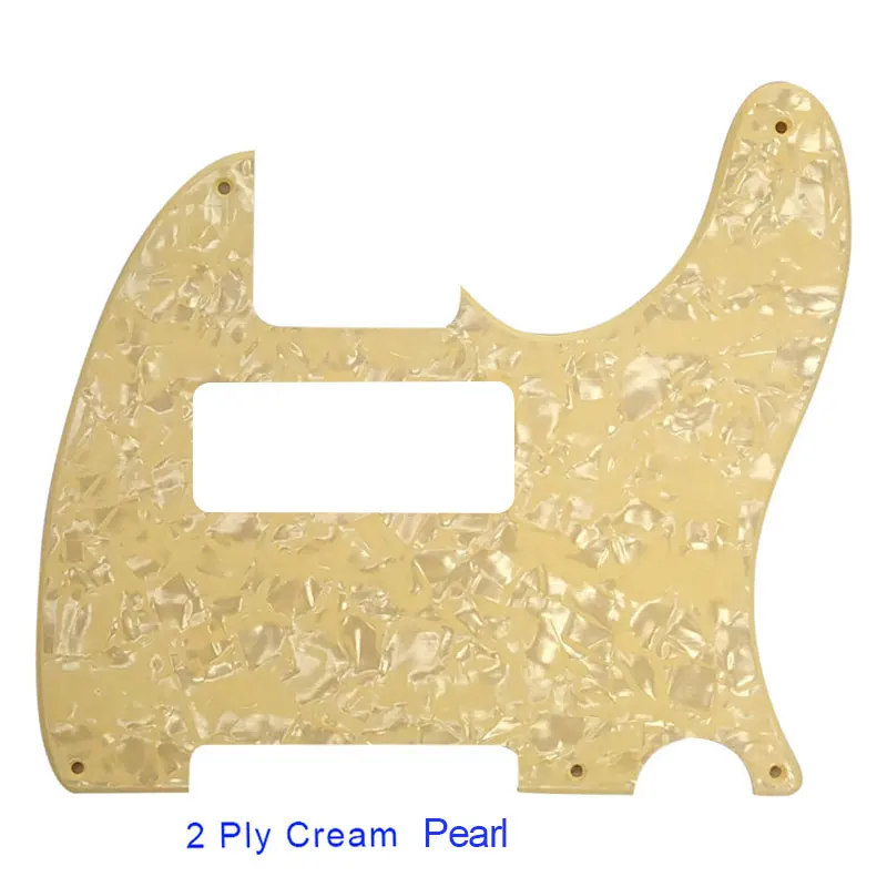 Pleroo özel gitar parçaları için abd standart 5 vida delikleri P90 Tele Telecaster gitar Pickguard Scratch plaka, çok renkli seçim