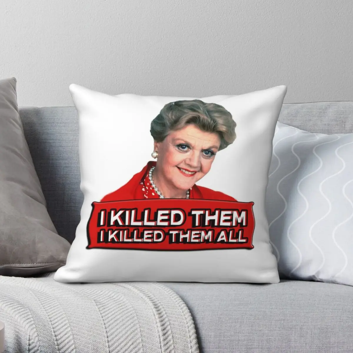 

Angela Lansbury Jessica Fletcher Murder Pillowcase Polyester Linen Velvet Printed Zip Decorative Throw Pillow Case Room 18