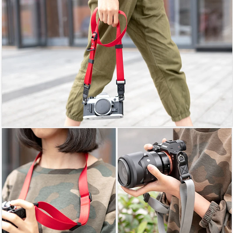 Camera Strap Durable Adjustable Nylon Shoulder Neck Rope Belt Hanging for Sony Nikon Canon Fujifilm DSLR Mirrorless Cameras