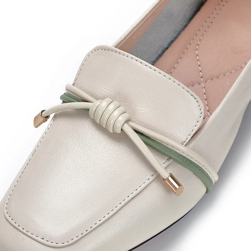 Spring Summer Women's Genuine Leather Med Heels New High Quality Shoes Classic Black Pumps For Office Ladies Sexy Heels Shoes