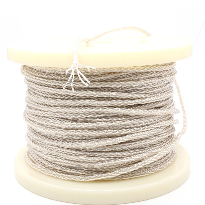 Linha híbrida maioria do sinal audio, 7N OCC, 8 núcleos, auscultadores, 1m