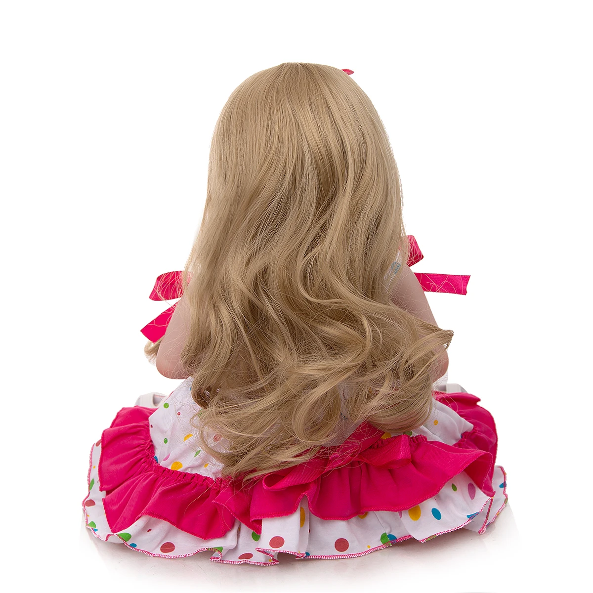 KEIUMI 19 Inch New Arrival Long Curly Hair Reborn Baby Girl Well Packaged Fast Delivery Alive Reborn Baby Doll Children's Toys