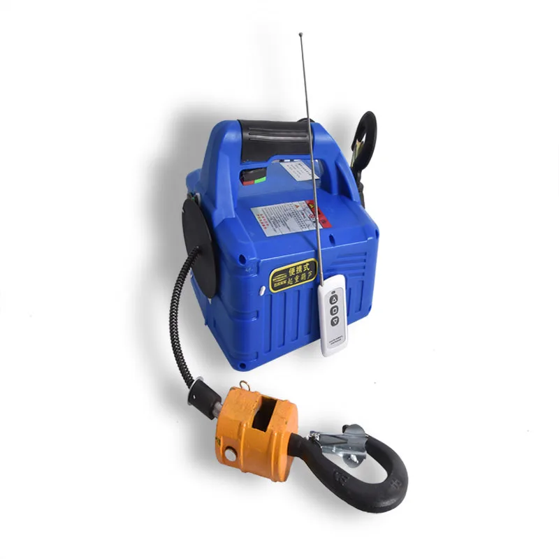 Mini palan électrique 3 en 1, 220V, 1500W, avec télécommande, Machine de Traction suspendue, 100KG/200KG/300KG/500KG