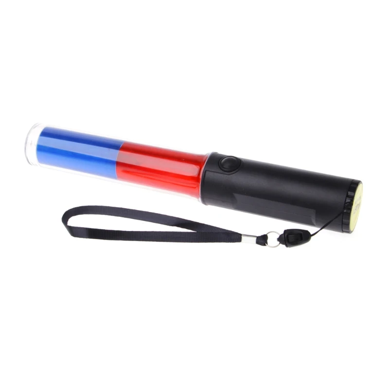 MOLA Powerful LED Flashlight Plastic Traffic Wand Torch 4 Modes Blizzard Flash