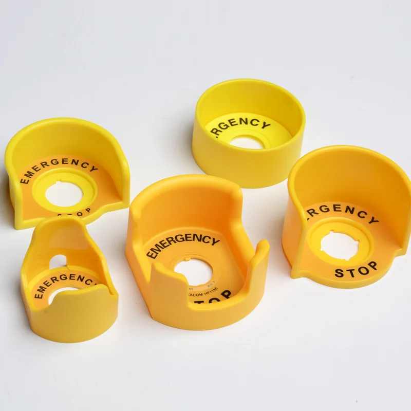 Yellow 22mm Emergency Stop Button Protection Cover