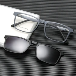YIMARUILI – lunettes de soleil magnétiques Ultra légères, nouvelle mode, haute qualité, carré rétro optique de Prescription, monture pour hommes, 2146