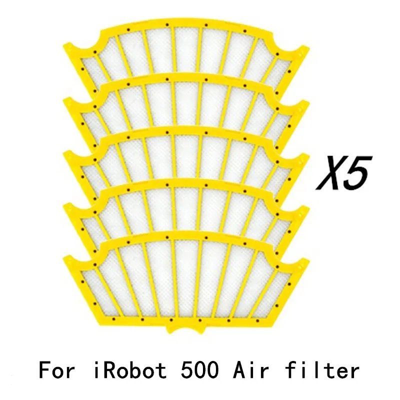 5pcs Hepa filter Accessroies Part for iRobot Roomba 500 series 527 528 529 530 535 560 562 570 572 580 590 Robot Vacuum kits