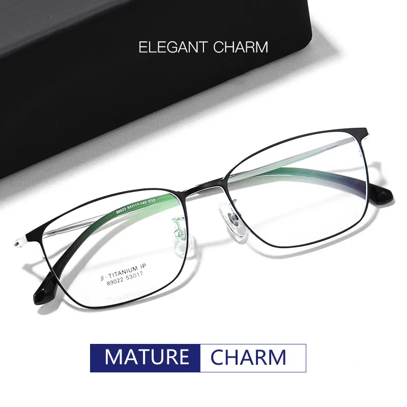 

Ultra-light Titanium Alloy Squre Glasses Frame Anti Blue Ray Business Eyewear Men Classic Myopia Optical Prescription Eyeglass