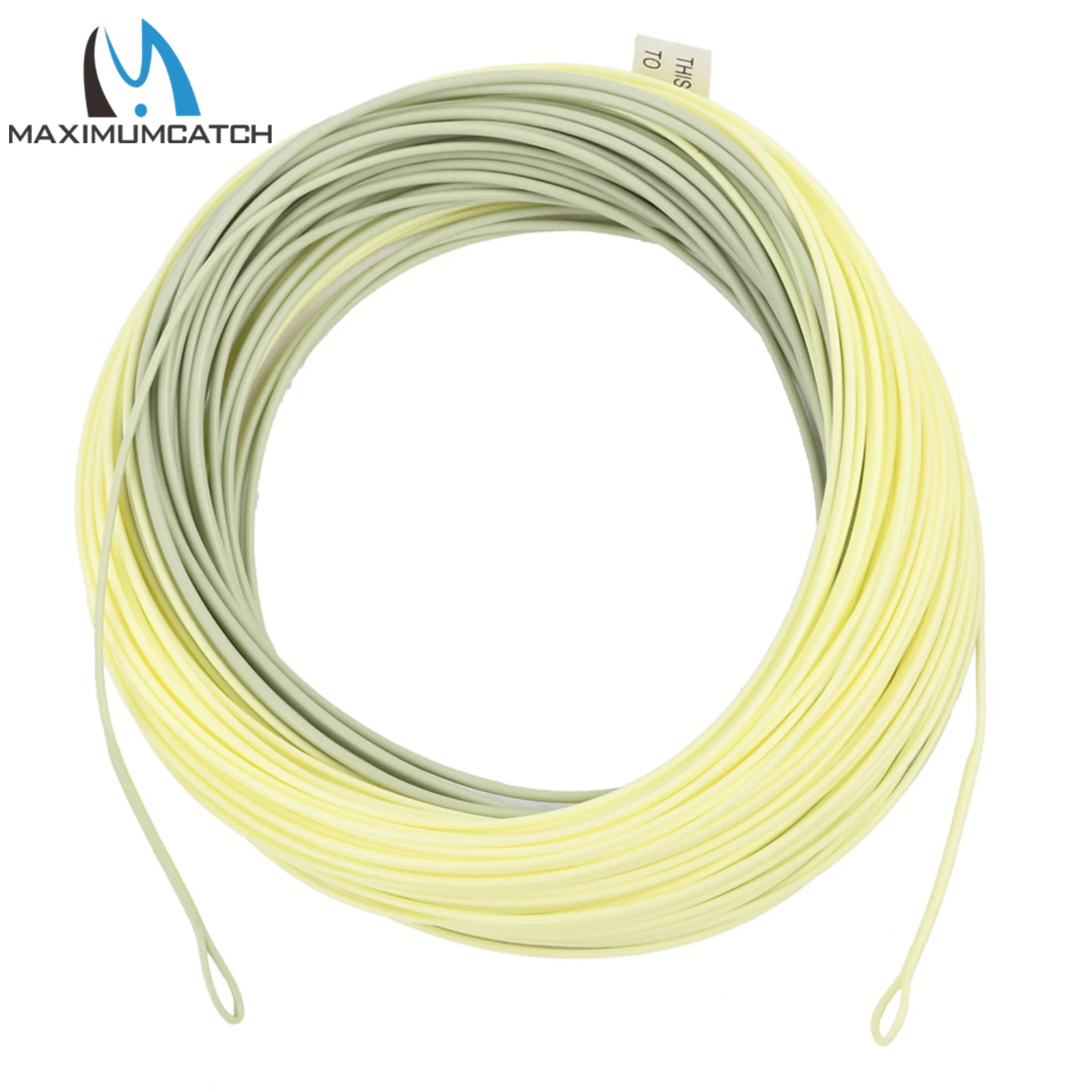 Maximumcatch Outbound Short Fly Fishing Line 6/7/8/9/10wt 100FT Moss/Lvory Color Weight Forward Fly Line z 2 zgrzewanymi pętlami