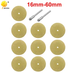 12pcs 1set 16-60mm diamond wheel saw circular cutting blade rotary tool titanium plated diamond cutting blade