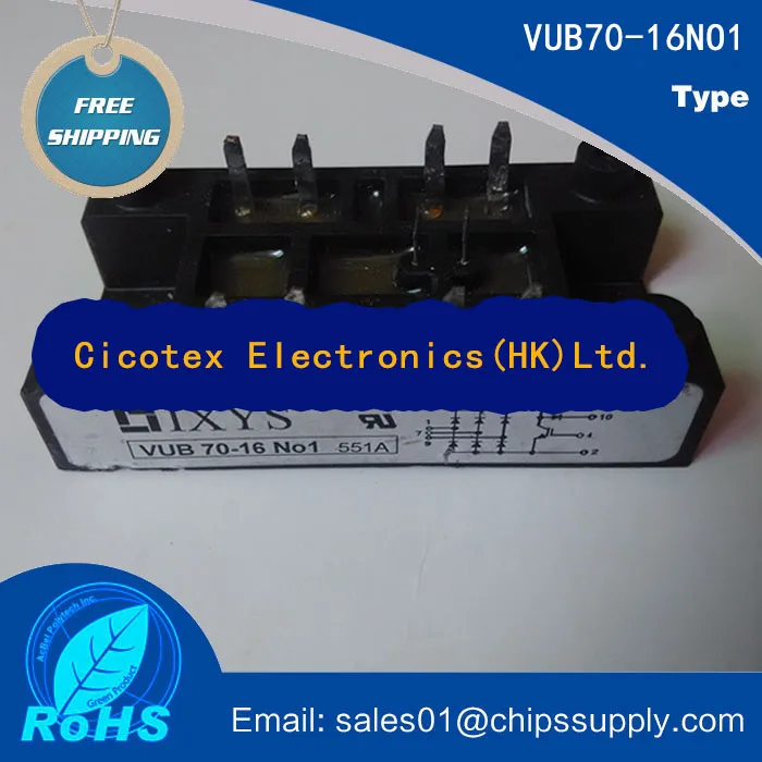 

VUB70-16NO1 MODULE IGBT Three Phase Rectifier Bridge With Brake Chopper VUB70-16N01