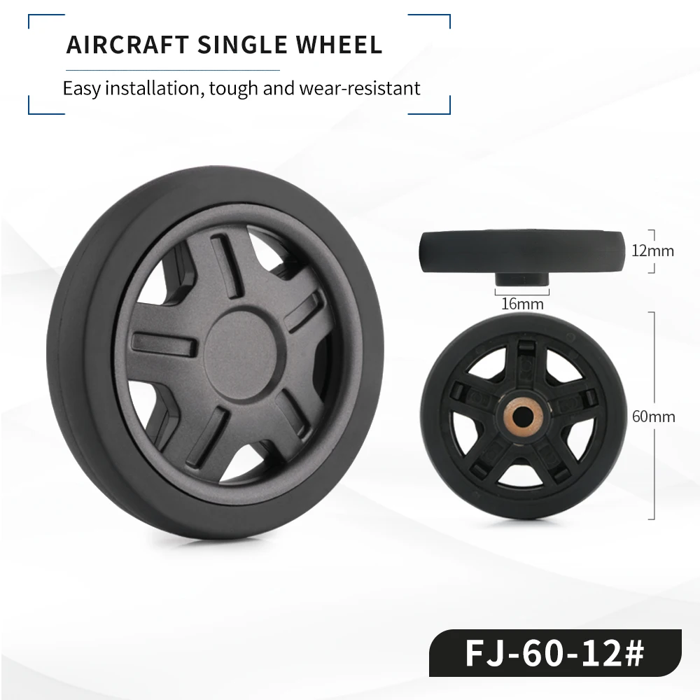 HANLUOKE FJ-60-12 Luggage Wheel Accessories Universal Wheel Trolley Luggage Wheel Repair  Password  Caster Wheel  Accessories