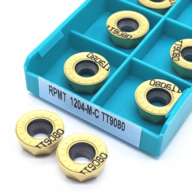 RPMT1204-M-C TT9080 Draaiwisselplaat Originele Hoge Kwaliteit Harde Legering Blade RPMT 1204 Cilindrische CNC Machine Frees Draaibank