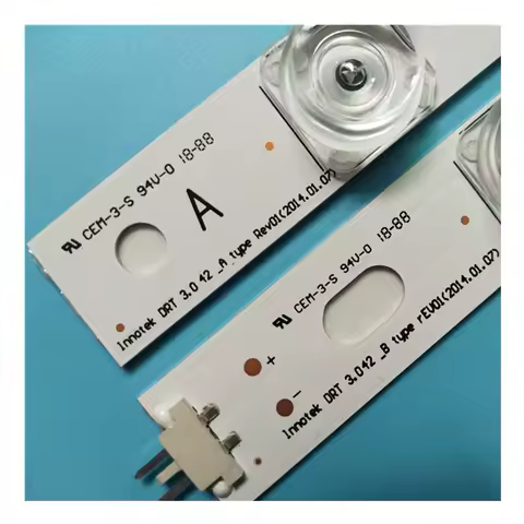 TV LED Light Bars For LG 42LB5300 42LB5500 42LB550B 42LB550U 42LB550V -ZA -UC LED Backlight Strips Kit 8 LED Lamps Lens 8 Bands