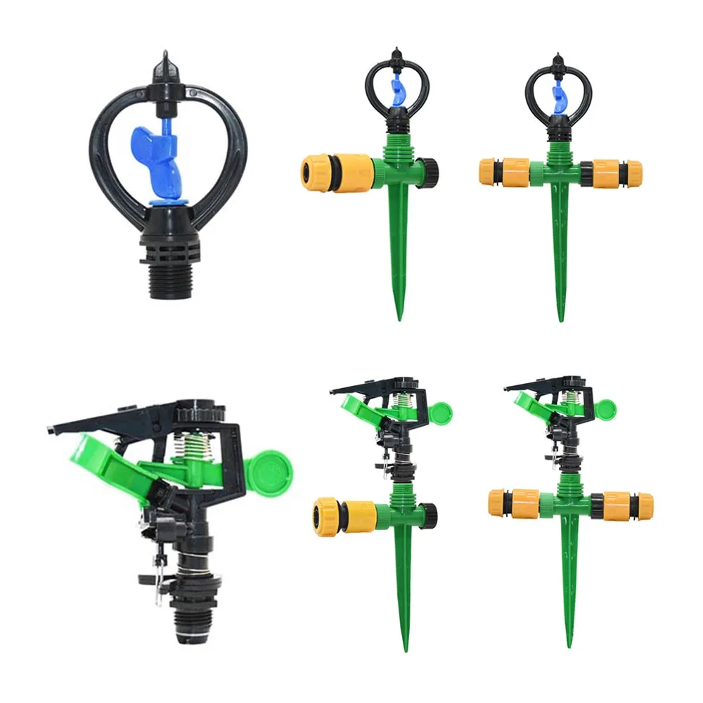 Garden Lawn Rotating Sprinklers With Plastic Spike Inserting Ground A utomatic Watering Grass 360 Degree Vortex Water Sprinkler