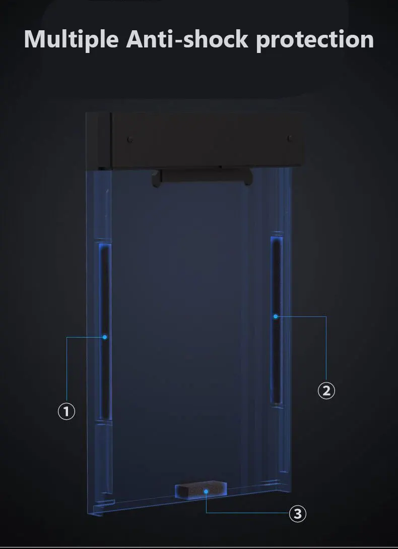 Blueendless Caso HDD 2.5 SATA a USB 3.0 Hard Drive Enclosure per Disco SSD trasporto libero Strumento di Tipo C 3.1 Caso hard Disk esterno