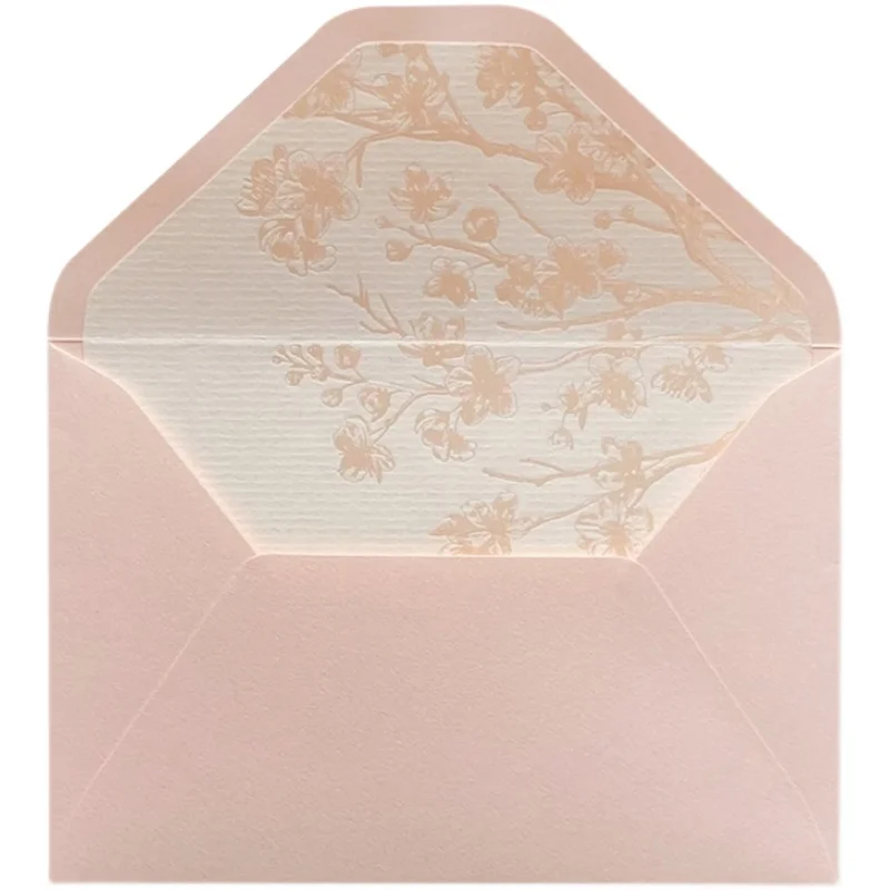 4pcs/lot Wedding Invitations Envelopes Pink Romantic Wedding Bridal Gift Greeting Card Event Party Birthday Supplies