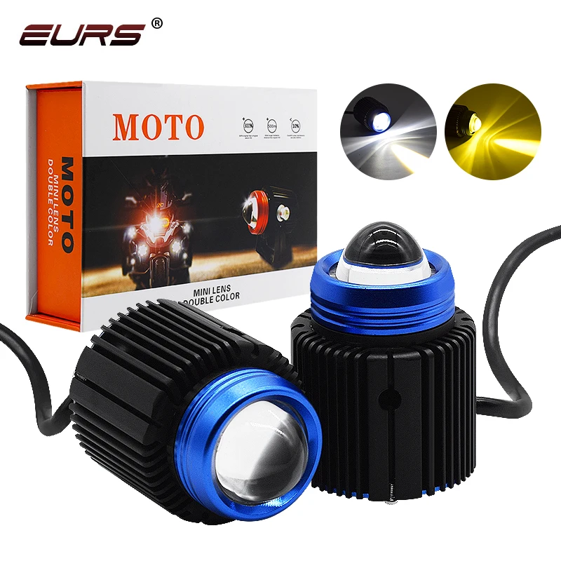 

EURS 12000lm Led Car Motorcycle bike Headlight bulb White Yellow Driving Spot Fog Lights External MOTO Accessories bulb Lamp